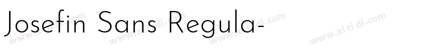 Josefin Sans Regula字体转换